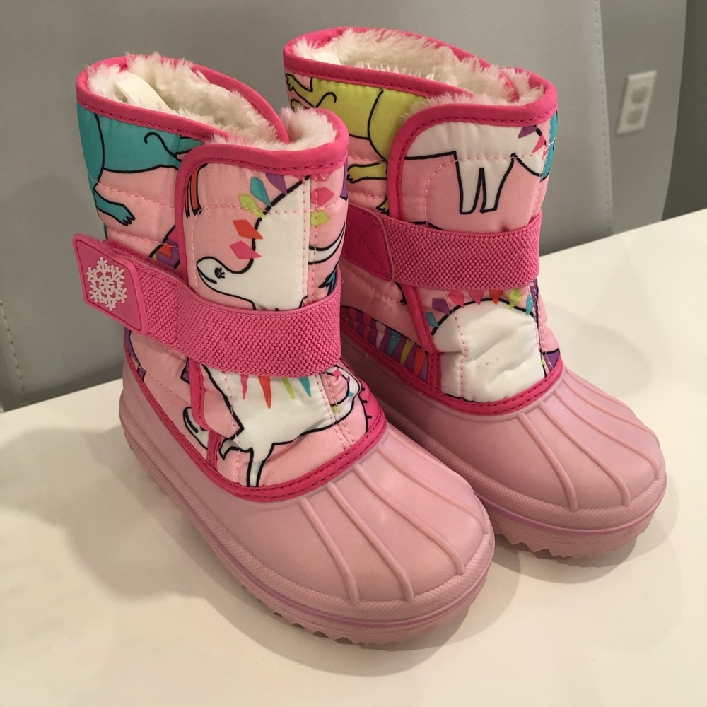 Pink Snow Boots